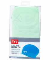 Шапочка для плавания Long Hair Wrinkle-Free Silicone Cap, силикон, LCSL/332, голубой