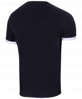 Футболка тренировочная детская JCT-1040-061, хлопок, черный/белый, детская