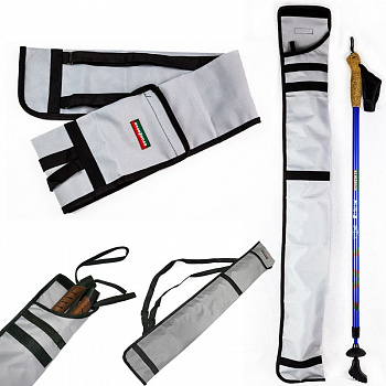 Чехол-рюкзак Ergoforce для палок для скандинавской ходьбы, арт.E-0678, нейлон, 90*10 см, серый