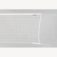 Сетка волейбольная  "KV.REZAC" трен., арт.15935096, бел., 9.5х1м, нить 2мм ПП, стал. трос