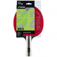 Ракетка для настольного тенниса  Stiga Trust WRB 2**, арт.1212-2117-01,для тренир., накладка 2,0 мм,ITTF, кон. ручка