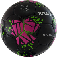 Мяч футбольный "TORRES Trofeo" арт.F32015, р.5, 32 панели. PU, руч. сшивка,  чёрный
