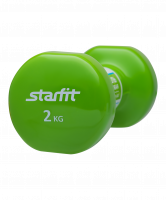 Гантель виниловая DB-101 2 кг, зеленая