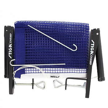 Сетка для наст. тенниса Stiga Champ, арт.6360-00 в компл. с мет. стойками, синяя