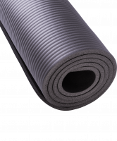 Коврик для йоги FM-301, NBR, 183x58x1,0 см, серый