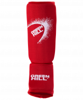 Защита голень-стопа SIC-6131, х/б, красная