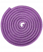 Скакалка для художественной гимнастики RGJ-403, 3м, сиреневый/серебряный, с люрексом