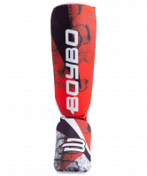 Защита голень-стопа Red Flame, х/б, красный