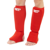 Защита голень+стопа "GREEN HILL" арт. SIC-6131-S-RD, р.S, одобр. FIAS, хлопок, полиэстер, красные