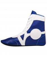 Обувь для самбо SM-0102, кожа, синий