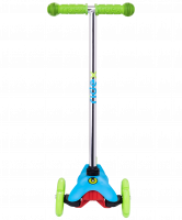 Самокат 3-колесный Zippy 2.0 3D 120/80 мм, голубой