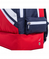 Рюкзак Double bottom JBP-1903-291, красный/темно-синий/белый, L