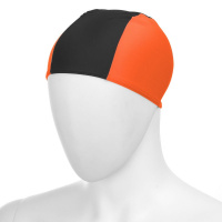 Шапочка для плавания  "FASHY Fabric Cap", арт.3242-00-93, полиамид/эластан, 3 панели, оранжево-черный Шапочка для плавания  "FASHY Fabric Cap", арт.3242-00-93, полиамид/эластан, 3 панели, оранжево-черный