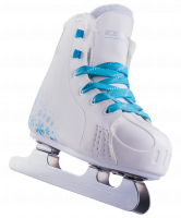 Коньки двухполозные Pixel синт.кожа с мехом