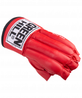 Перчатки снарядные ROYAL CMR-2076, шингарды, кожа, красные