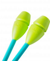 Булавы для художественной гимнастики Exam, 44 см, аквамарин/лайм