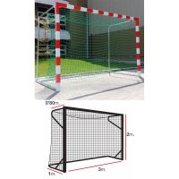 Сетка гандбольная / футбольная  "EL LEON DE ORO"арт.11445010002,a:3.0 b:2.0 c:0.8 d:1.0м,5мм ПП зел. Сетка гандбольная / футбольная  "EL LEON DE ORO"арт.11445010002,a:3.0 b:2.0 c:0.8 d:1.0м,5мм ПП зел.