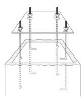 Баскетбольная стойка DFC Inground 60" ZY-ING60, стационарная