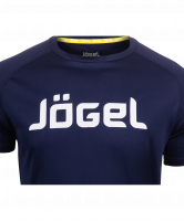 Футболка тренировочная JTT-1041-097, полиэстер, темно-синий/белый, детская