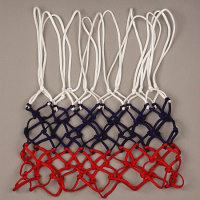 Сетка баскетбольная "KV.REZAC" арт.16111004, красн.-син.-бел., 4мм