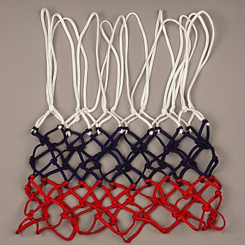 Сетка баскетбольная "KV.REZAC" арт.16111004, красн.-син.-бел., 4мм