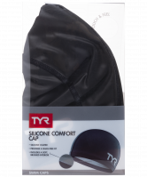 Шапочка для плавания Silicone Comfort Swim Cap, силикон, LSCCAP/001, черный