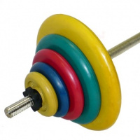 Диск обрезиненный цветной, d=31 мм, 20 кг (синий)