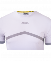 Футболка тренировочная детская JCT-1040-018, хлопок, белый/серый, детская