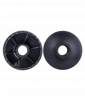 Палки для скандинавской ходьбы Longway, 77-135 см, 2-секционные, чёрный/ярко-зелёный