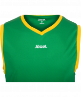 Майка баскетбольная JBT-1020-034, зеленый/желтый, детская