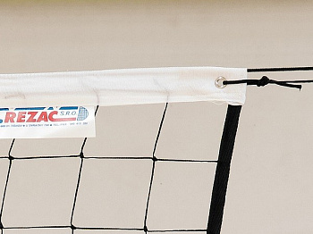 Сетка волейбольная  "KV.REZAC" любит., арт.15935108400, черн., 9.5х1м, нить 2мм ПП