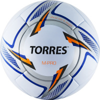 СЦ*Мяч футбольный  "TORRES M-Pro White" арт.F319135, р.5, 14 панел.Микрофиб.,4 под. слоя, термосшив, бел.