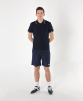 Шорты парадные JWS-5301-091, полиэстер, темно-синий/белый