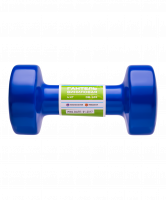 Гантель виниловая DB-101 4 кг, темно-синяя