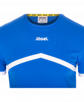 Футболка тренировочная детская JCT-1040-071, хлопок, синий/белый, детская