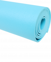 Коврик для йоги FM-103, PVC HD, 173 x 61 x 0,4 см, голубой