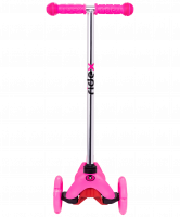 Самокат 3-колесный Zippy 2.0 3D 120/80 мм, розовый