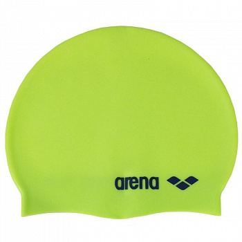 Шапочка для плавания  "ARENA Classic Silicone Jr", дет., арт.9167065, ЛАЙМ, силикон