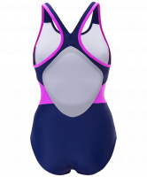 Купальник для плавания SC-3901 Delicate, совместный со вставками, темно-синий/розовый, 42-50