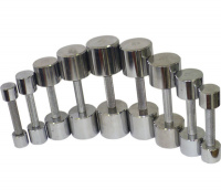 Гантели неразборные Torres "фитнес", 2.5 кг, хромированные