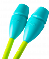 Булавы для художественной гимнастики Exam, 36 см, лайм/аквамарин