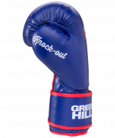 Перчатки боксерские Knockout BGK-2266, 10oz, к/з, синий