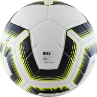 Мяч футбольный  "NIKE Strike Team" арт.SC3535-102,р.4, 12пан, мат.ТПУ, IMS, бут.кам, маш.сш, бел-чер-салат