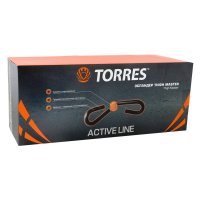 Эспандер "TORRES Thigh master" арт.AL1009, пластиковая защита пружины, мягкие ручки, серо-оранжевый