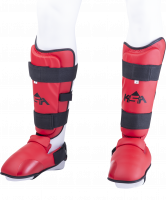 Защита голень-стопа Force Red, к/з