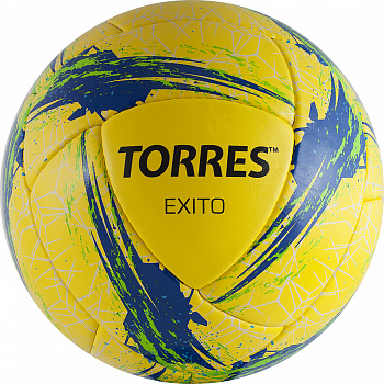Мяч футбольный "TORRES Exito" арт.F32065, р.5, 16 панелей. PU, руч. сшивка,  жёлтый