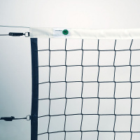 Сетка волейбольная  проф."EL LEON DE ORO", арт.14443035002, черн., 9.5х1м, нить 4мм ПП, стальной трос, черн.