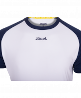 Футболка футбольная JFT-1011-019, белый/темно-синий