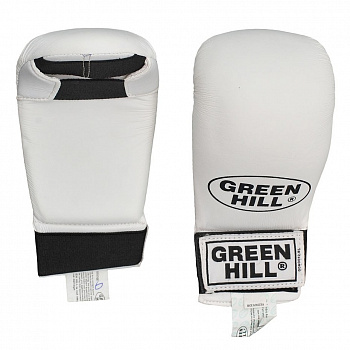 Накладки для каратэ "GREEN HILL COBRA" арт. KMC-6083-XS-WH, р.XS, иск. кожа ПУ, белые