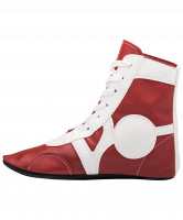 Обувь для самбо SM-0102, кожа, красный